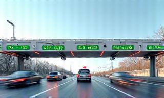 Elektronische Mauterhebung an Autobahnzufahrt